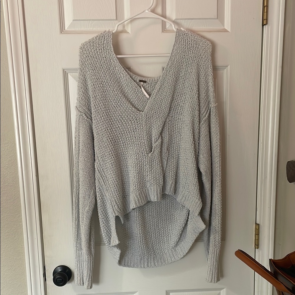 Cozy Gray Knit Sweater